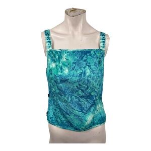 Cavalli Jeans Canvas Bag with Teal Accents‎